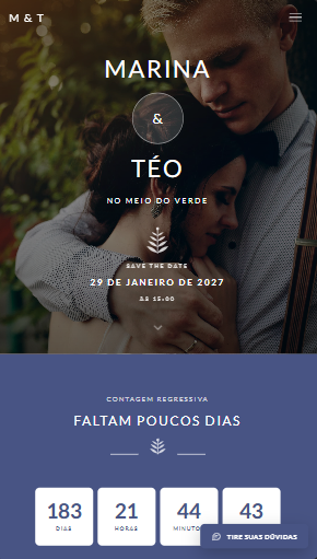 O modelo Jardim de Inverno no celular