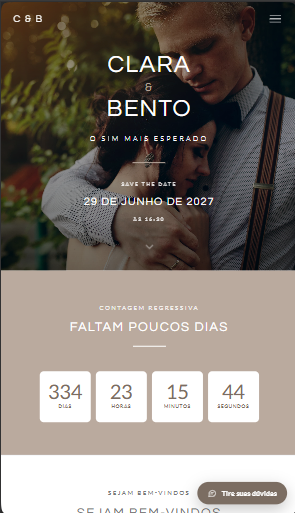 O modelo Traço Fino no celular